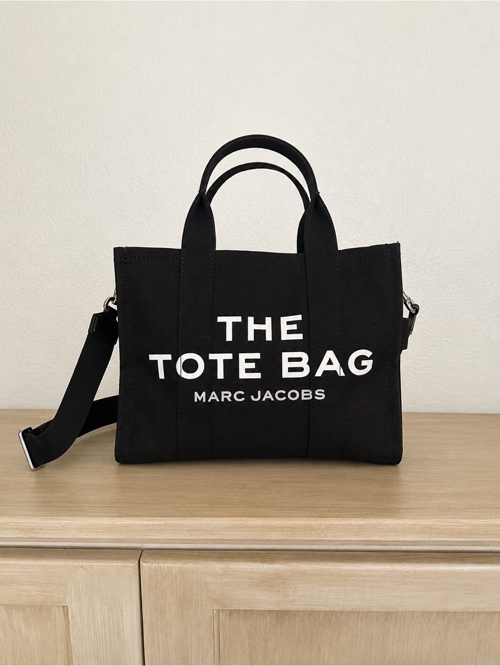 Marc Jacobs Medium Black Canvas Tote